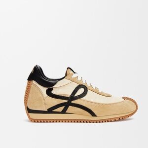 NIB Loewe Flow Runner Sneakers beige suede and nylon size IT39